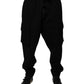 Dolce & Gabbana Black Cotton Jogger Cargo Sweatpants Pants