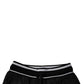 Dolce & Gabbana Black Mid Waist Jogger Men Sweatpants Pants