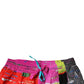 Dolce & Gabbana Multicolor Patchwork Mid Waist Sweatpants Pants