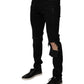 Dolce & Gabbana Black Ripped Cotton Skinny Men Denim Jeans