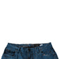 Dolce & Gabbana Blue Tie Dye Cotton Skinny Men Denim Jeans