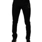Dolce & Gabbana Black Sacred Heart Cotton Skinny Denim Jeans