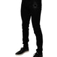Dolce & Gabbana Black Sacred Heart Cotton Skinny Denim Jeans
