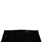 Dolce & Gabbana Black Sacred Heart Cotton Skinny Denim Jeans