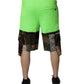 Dolce & Gabbana Green Patchwork Camouflage Men Cargo Shorts