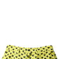 Dolce & Gabbana Green Silk Heart Print Bermuda Shorts