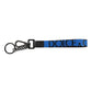 Dolce & Gabbana Blue Logo Nylon Silver Brass Men Holder Keychain Keyring