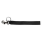 Dolce & Gabbana Black Logo Nylon Silver Brass Men Holder Keychain Keyring