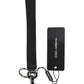 Dolce & Gabbana Black Logo Nylon Silver Brass Men Holder Keychain Keyring