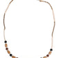 Dolce & Gabbana Black Gold Wooden Beaded Logo Pendant Necklace