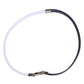 Dolce & Gabbana Blue White Leather Trimmed DG Engraved Silver Tone Clasp Bracelet