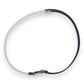 Dolce & Gabbana Blue White Leather Trimmed DG Engraved Silver Tone Clasp Bracelet