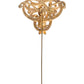Dolce & Gabbana Gold Tone Red Crystal Embellish 925 Sterling Silver Pin