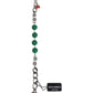Dolce & Gabbana Silver Tone Brass Bead Dice Logo Embellish Charm Bracelet