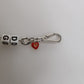 Dolce & Gabbana Silver Tone Brass Bead Dice Logo Embellish Charm Bracelet
