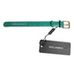 Dolce & Gabbana Green Exotic Leather Gold Tone Metal Buckle Armband