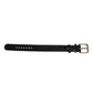Dolce & Gabbana Black Exotic Leather Gold Tone Metal Buckle Armband