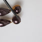 Dolce & Gabbana Gold Brass Black Pearl Clip On Dangling Jewelry Earrings