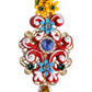 Dolce & Gabbana Multicolor Spring CARRETTO Gold Brass Crystal Hair Clip