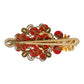 Dolce & Gabbana Multicolor Spring CARRETTO Gold Brass Crystal Hair Clip