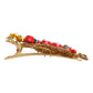 Dolce & Gabbana Multicolor Spring CARRETTO Gold Brass Crystal Hair Clip