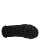 Dolce & Gabbana Black Logo Lace Up Low Top NS1 Sneakers Shoes