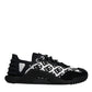 Dolce & Gabbana Black Logo Lace Up Low Top NS1 Sneakers Shoes
