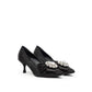 Dolce & Gabbana Black Viscose Pumps