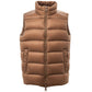 Herno Brown Polyamide Sleveless Jacket Mens Jacket