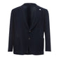 Lardini Blue Cotton Blazer