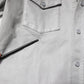 Dolce & Gabbana Metallic Gray Cotton Button Down Shirt