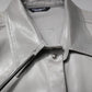 Dolce & Gabbana Metallic Gray Cotton Button Down Shirt