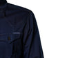 Dolce & Gabbana Dark Blue Cotton GOLD Dress Formal Shirt