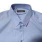 Dolce & Gabbana Light Blue Cotton GOLD Dress Formal Shirt