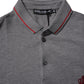 Dolce & Gabbana Gray Cotton Crown Collared Polo T-shirt