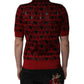 Dolce & Gabbana Red Cotton XOXO Collared Polo T-shirt