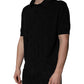 Dolce & Gabbana Black Silk Collared Polo T-shirt