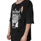 Dolce & Gabbana Black Graphic Print Cotton Crew Neck T-shirt