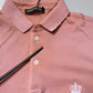 Dolce & Gabbana Pink Cotton Crown Collared Polo T-shirt