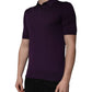 Dolce & Gabbana Violet Cashmere Collared Polo T-shirt