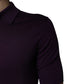 Dolce & Gabbana Violet Cashmere Collared Polo T-shirt