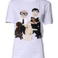 Dolce & Gabbana White #DGFamily Cotton Crew Neck T-shirt