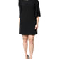 Dolce & Gabbana Black Crystal Embellished Round Neck Mini Dress