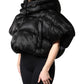 Dolce & Gabbana Black Padded Puffer Hooded Full Zip Cropped Jacket