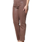 Dolce & Gabbana Brown Cotton High Waist Tapered Denim Jeans