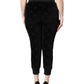 Dolce & Gabbana Black All-Over DG Logo Print Jogger Pants