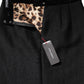 Dolce & Gabbana Black Wool Fringe High Waist Pencil Mini Skirt
