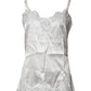 Dolce & Gabbana Top White Satin Lace Tank Lingerie Underwear