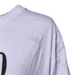 Dolce & Gabbana White Print Lace-Up Cotton Crew Neck T-shirt