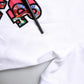 Dolce & Gabbana White Cotton Logo Print Round Neck T-shirt